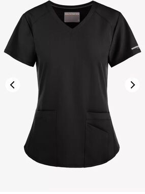 Skechers Women’s Black V-Neck Short Sleeve Scrub Top